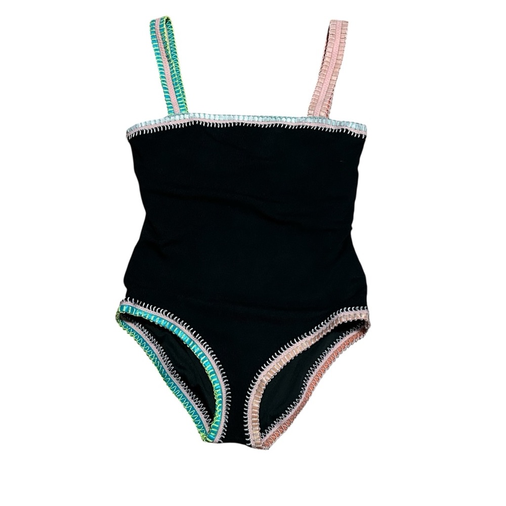 Platinum Inspired Swimwear Solange Ferrarini Crochet Trim Sz Small Swimsuit